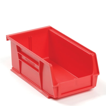 Global Industrial Storage Bin, Plastic, Red, 3 in H 269681RD